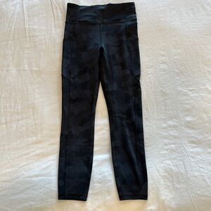 Black Lululemon Camouflage Leggings